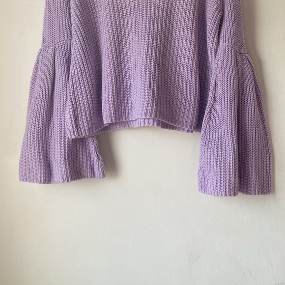 Free People S Damsel Bell Sleeve Knit Sweater - Picture 5 of 13